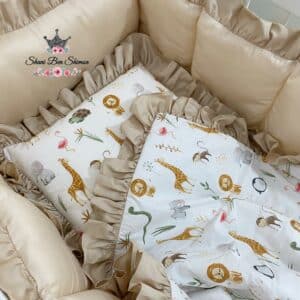 סט מצעים כולל כרית שינה דגם חיות מתוקות