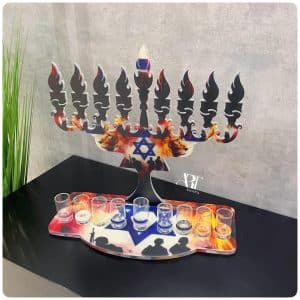 חנוכיה דגם הלוחמים שלנו