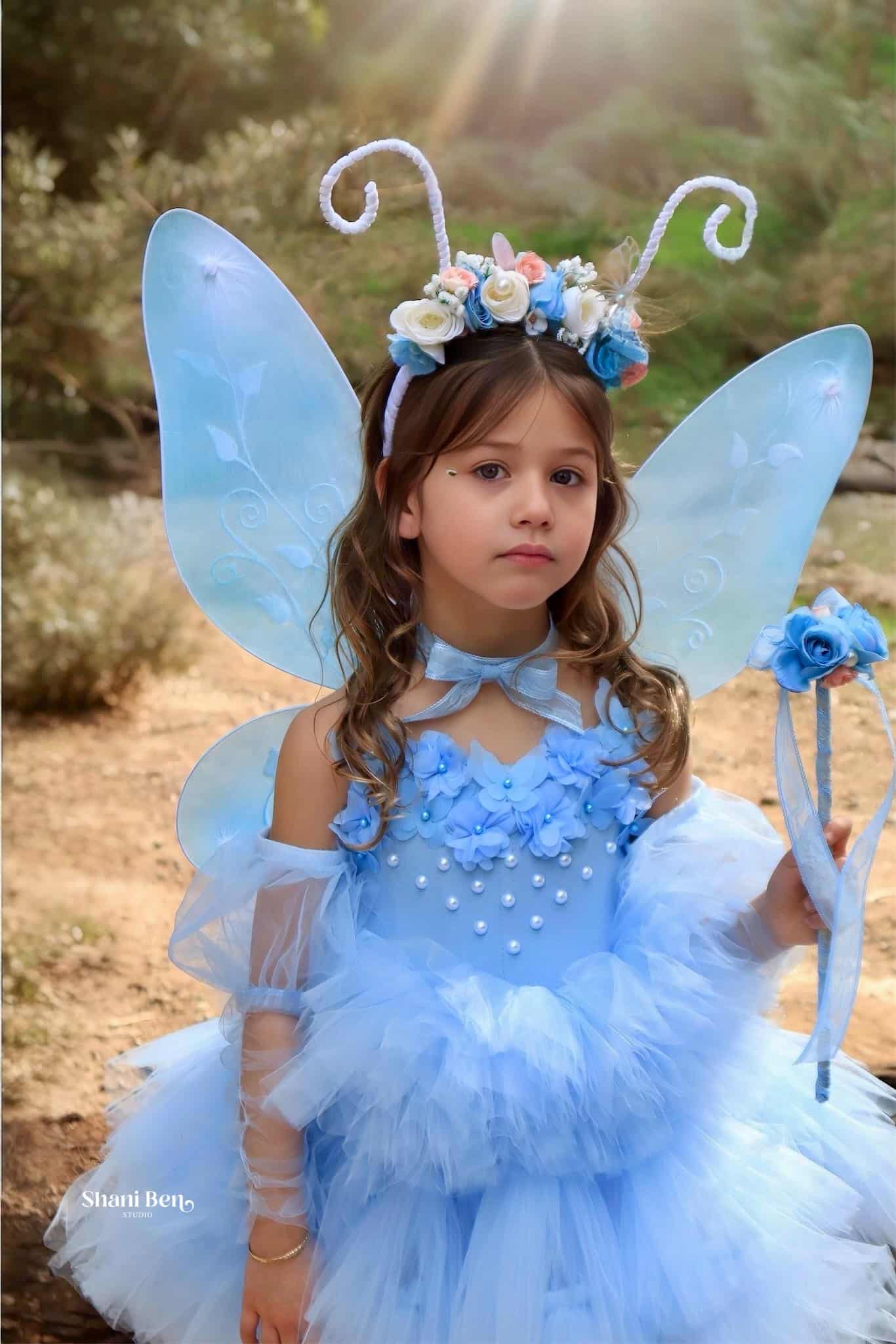 תחפושת פרפר תכלת – תמונה 5