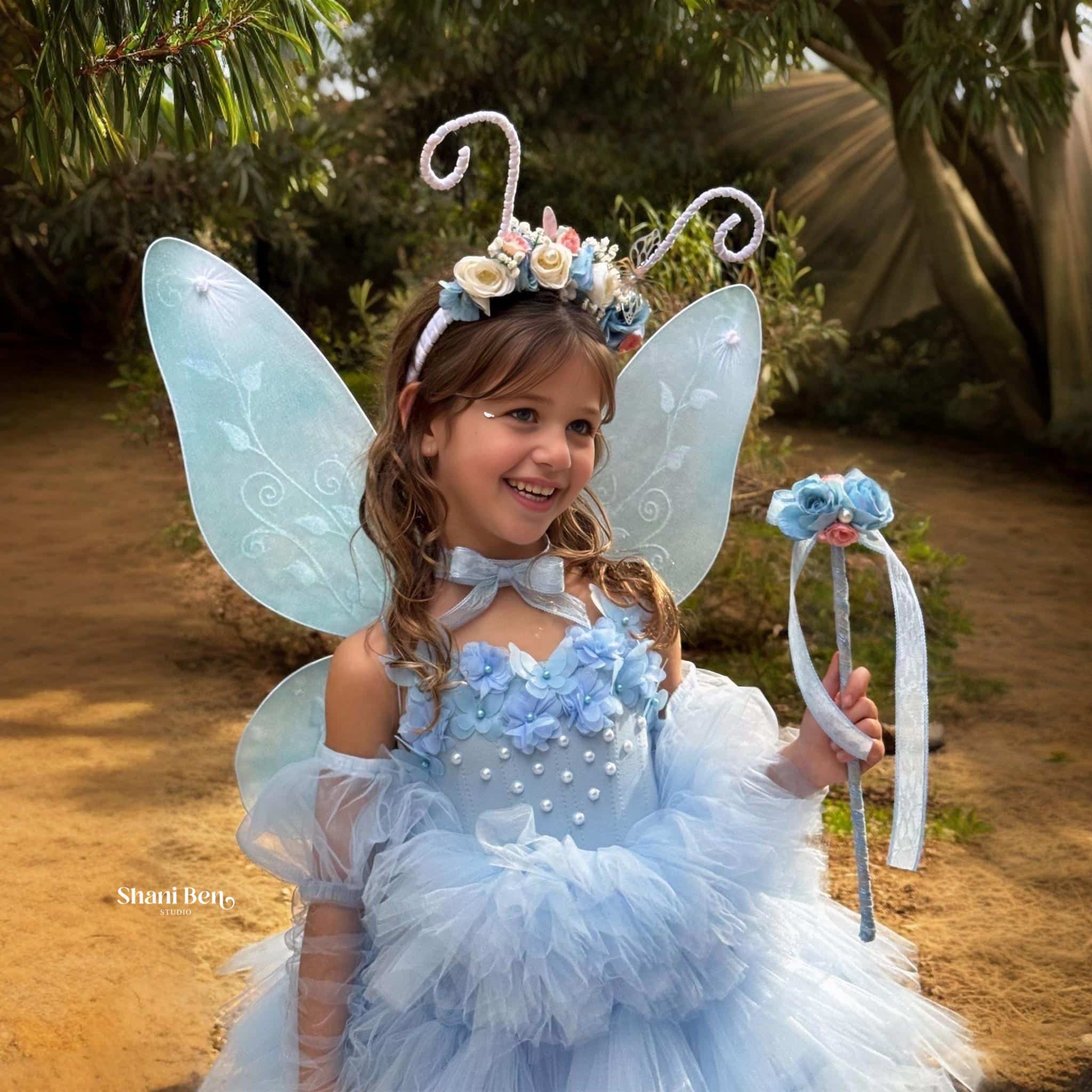 תחפושת פרפר תכלת